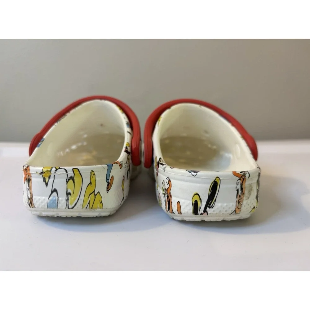 CROCS Mickey & Friends Clogs Kids 8 Disney White & Red